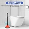 2 Pcs Toilet Plunger Holder Reusable Plastic Plunger Tray Fast Drying Toilet Plunger Holder Only