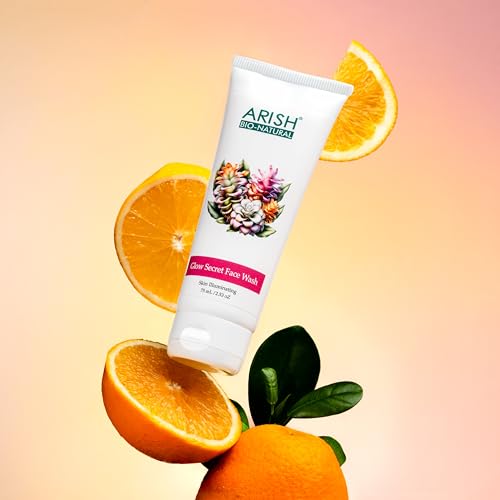 Image of ARISH BIO-NATURAL Glow Secret Face Wash, Skin Illuminating Cleanser for Radiant & Fresh Skin, Gentle Daily Facial Cleanser, 75 ml