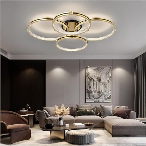Lampe moderne LED au design épuré pour plafond de salon - 4