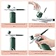 XIEANDKONG Airbrush Set, Dual-Action Airbrushpistole mit Kompressor, 36PSI Portable Air Brush Set für Make-up Kunst Handwerk Kuchen Tattoo Modell Dekoration Nageldesign mit 0,3 mm Düse (Green-A05)