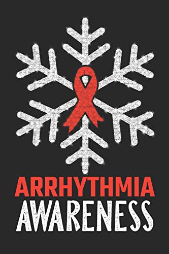Preisvergleich Produktbild Arrhythmia Awareness: Christmas Snowfall College Ruled Arrhythmia Awareness Journal, Diary, Notebook 6 x 9 inches with 100 Pages