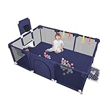 👶【3-in-1 Baby Park】: ausgestattet mit 50-Bällen und Ballständern, die eine lustige Umgebung für Babys schaffen. Diese Kugeln ziehen nicht nur die Aufmerksamkeit der Babys auf sich, sondern regen auch ihre motorische Entwicklung an und erhöhen ihr Interesse an Spielen. Trainieren Sie die Sprung- und Bewegungsfähigkeiten des Babys