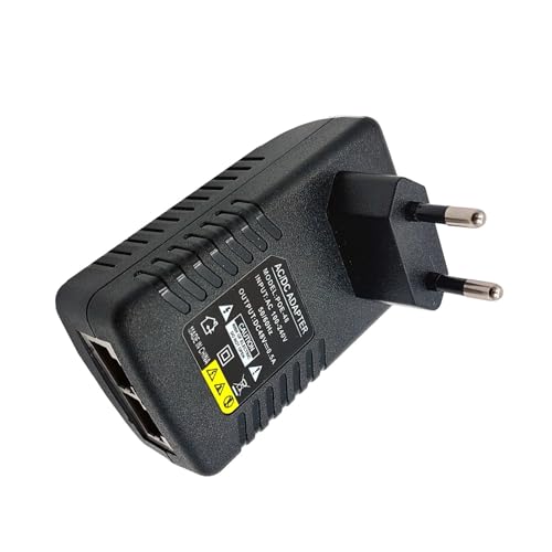 Adaptador de corriente PoE 48V con inyección de datos Ethernet estable para redes 5