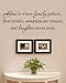Home is where the family gathers, love resides, memories are created, and laughter never ends. Vinyl Wall Decals Quotes Sayings Words Art Decor Lettering Vinyl Wall Art Inspirational Uplifting