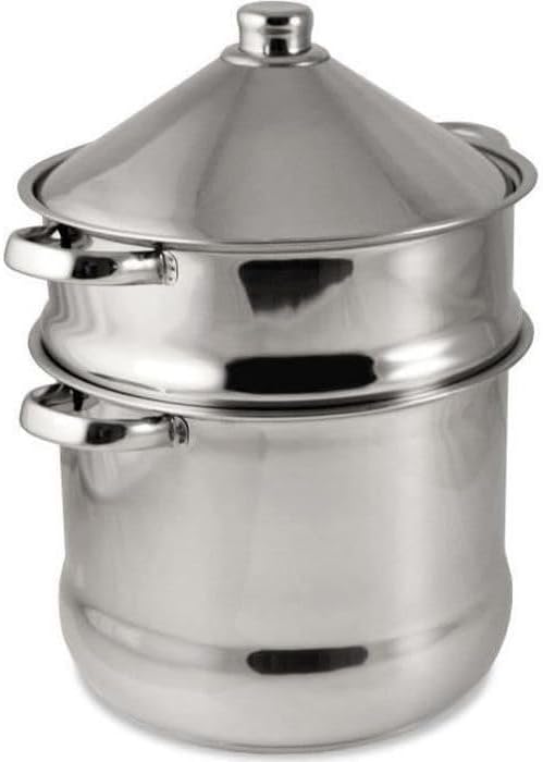 Baumalu - Couscous Pot & Tagine Stainless Steel - Diameter 22 cm - 9 Litres