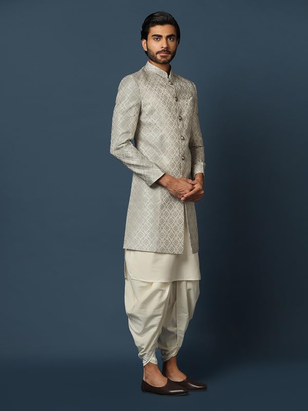 Image of KISAH mens Kurta Sherwani Dhoti Set