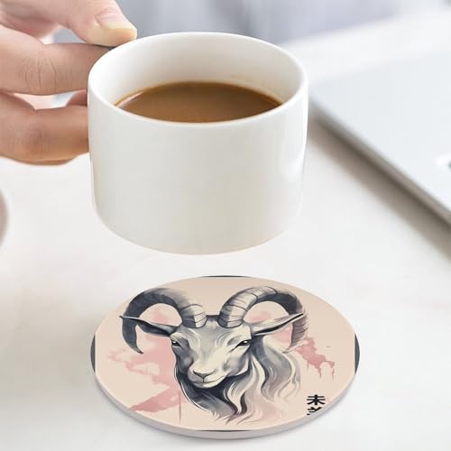 Dessous de verre anti-rayure céramique liège table basse zodiaque - 8
