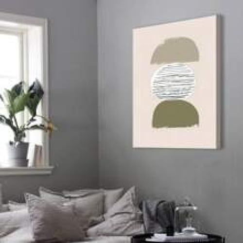 Art mural abstrait haut de gamme : impression géométrique texturée XINBAO 21x30 cm - 3