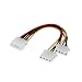 Produktbild PC Netzteil Y-Stromkabel intern Molex 1x 4pin Stecker auf 2X Molex 4pin Buchse Anschluss verdoppeln (5 Stck)