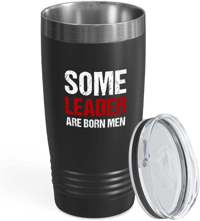 Leadership Stainless Viking Tumbler 20oz - Boss Review - Encouragement Mentor Work Positivity Entrepreneur Accountability Lady Boss Inspirational