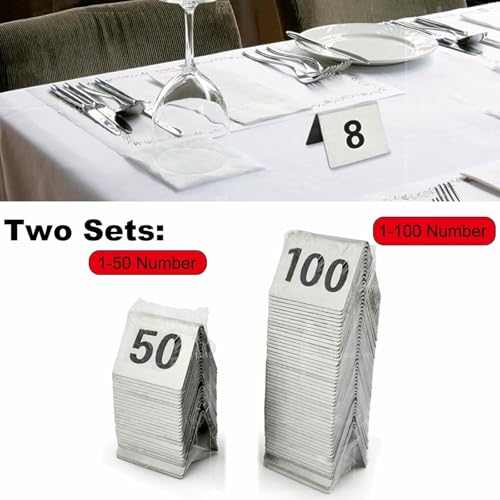 Cartes de numéro de table empilable en métal pour tableau de mariage - 7