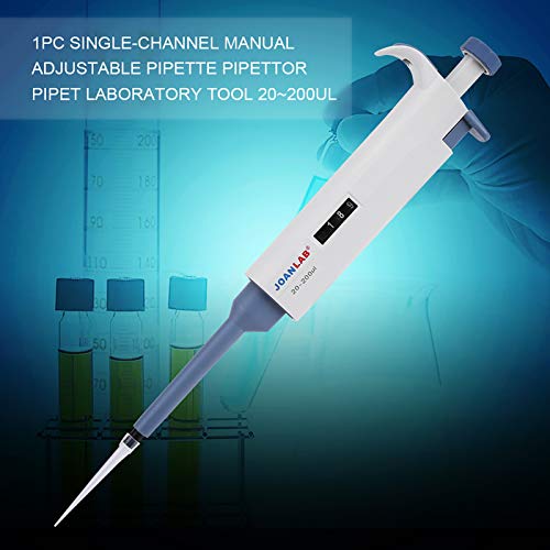 Adjustable Micro Pipettor,20~200Ul Scientific Single-Channel Manual Variable Volume Pipette,School Education Researchr Sampling Testing Liquid Transfer #TOP2