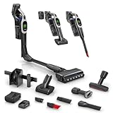 Bosch Unlimited 10 Cordless Stick Vacuum Cleaner - 2 Batteries Included, Up to 140 Min Total, Bendable Tube, Fast Charger, Pet Hair, Hard Floors and Carpets, 7 Accessories, Dark Cream