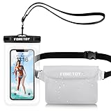 FORETOY wasserdichte Tasche, wasserdichte Handyhülle, wasserdichter Beutel Unterwasser wasserfeste Bauchtasche Schutzhülle mit IPX8 Handytasche für Wassersport, Schwimmen, Bootfahren, Strand usw