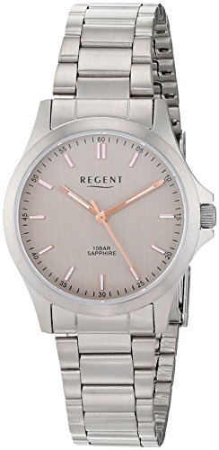 Preisvergleich Produktbild Regent Damen Analog Quarz Uhr mit Titan Armband 12290465