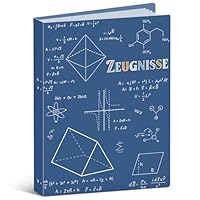 Zeugnismappe A4 mit 30 Hüllen - Geschenke zur Einschulung Schulanfang, Dokumentenmappe A4 Sichtbuch Urkundenmappe Mappe mit Klarsichthüllen, Document Organizer für Zertifikate Urkunden, Blau