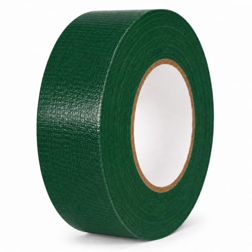 Image of GGR Supplies CDT-36 Dark Green Cloth Duct Tape, 2 Inch x 60 Yards | Industrial Grade; Waterproof and UV Resistant; Clean Removal With No Sticky Residue; Repairs, Packaging, Bundling and Sealing