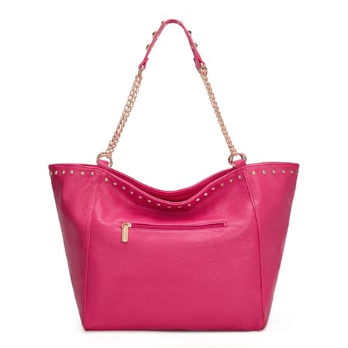 Image of Montana West Large Tote Bag for Women Oversized Shoulder Purses with Chain Handbags