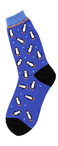 Foot Traffic Womens Novelty Animal Socks Cute and Comfy Socks Womens Shoe Sizes 411 All Over Penguins