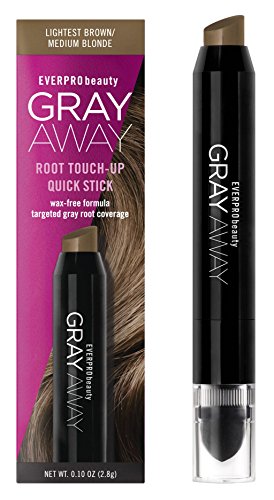Everpro Gray Away Root Touchup Quick Stick Lightest Brown/Medium Blonde 0.10 Ounce (3ml) (6 Pack)