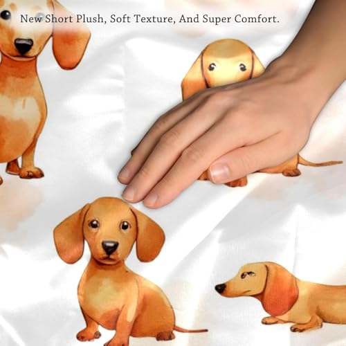 Fundas de cojín de perro salchicha para tardes de sofá confortables en el salón 4