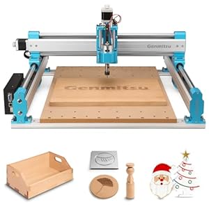 Genmitsu CNC Router Machine 4040-PRO for Metal Acrylic Cutting Milling, GRBL Control, Lead Screw Driven, 3 Axis Engraving, Working Area 15.7” x 15.7” x 3.1”