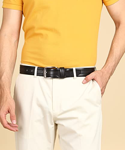 Image of GIL Original Leather Belt for Jeans casual|office wear|branded|black|brown|tan color branded for men Casual Genuine Leather Belt For Men's And Boy's