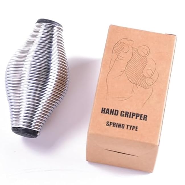 1 Pack Spring Metal Stress Therapy Ball & Hand Squeeze Ball - Fidget & Strength Trainer - Hand Exerciser Grip Strengthener & Squishy Tools for Wrist Rehab, Stress Relief Hand & Finger Therapy Squeeze Ball