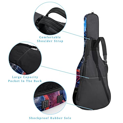 Étui de protection rembourré pour guitare classique et acoustique Motif note de musique antique, Multicolore 05, 42.9×16… - Les Beatles, Paul McCartney, John Lennon, RIngo Starr, George Harrison Étui de protection rembourré pour guitare classique et acoustique Motif note de musique antique, Multicolore 05, 42.9x16… – Image 4