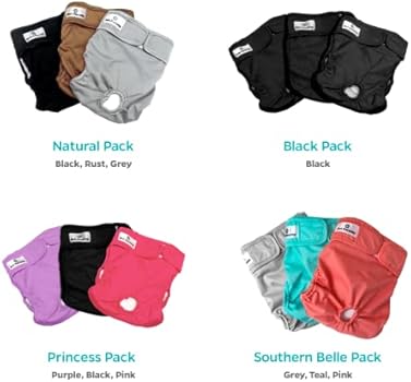 Pet Parents Washable Dog Diapers (3pack) of Durable Doggie Diapers, Premium Male & Female Dog Diapers