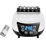 Asciugatrice elettrica, 2200 W, con telecomando, 60 – 240 minuti, per dormitori, appartamenti (B bianco)