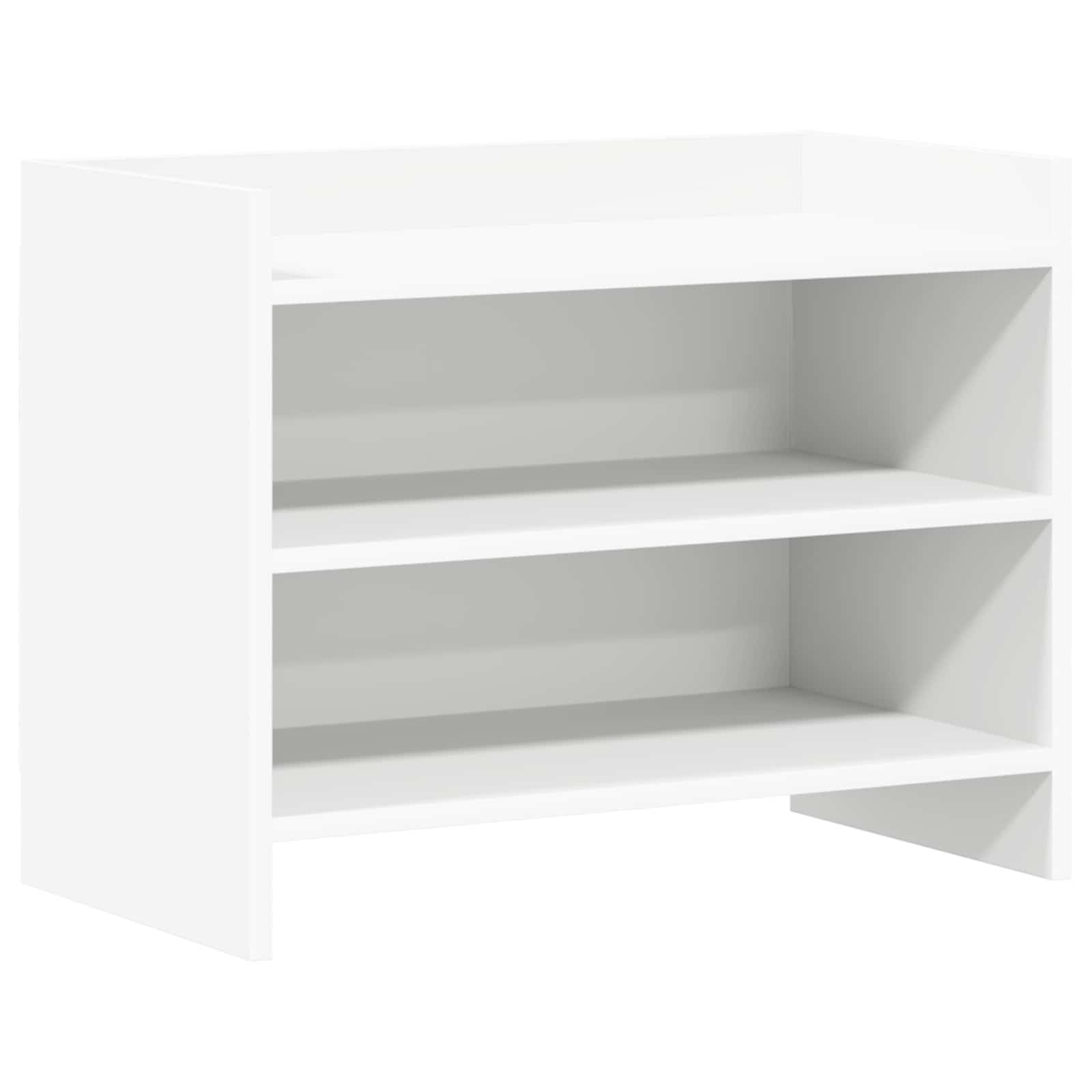 Mobile TV 60 x 33 x 47 cm, bianco, con 2 scomparti
