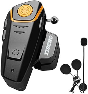 Yideng Bluetooth for Motorcycle Helmet Headset Wireless Intercom Interphone BT-S2 Walkie-Talkie Supports FM