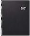 Produktbild BRUNNEN 1076101901 Buchkalender Manager Wt 7 - weektimer, 2 Seiten = 1 Woche, 21 x 26 cm, Kunststoff-Einband schwarz, Kalendarium 2021, Wire-O-Bindung