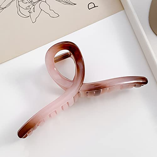 BASLIQ Gradient Plastic Spray Paint Gripper Streamer Hairpin Headgear 13cmgradientstreamerpink