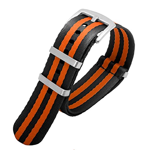 Bracelet montre nylon 20mm 22mm de qualité supérieure style ceinture de sécurité pour homme