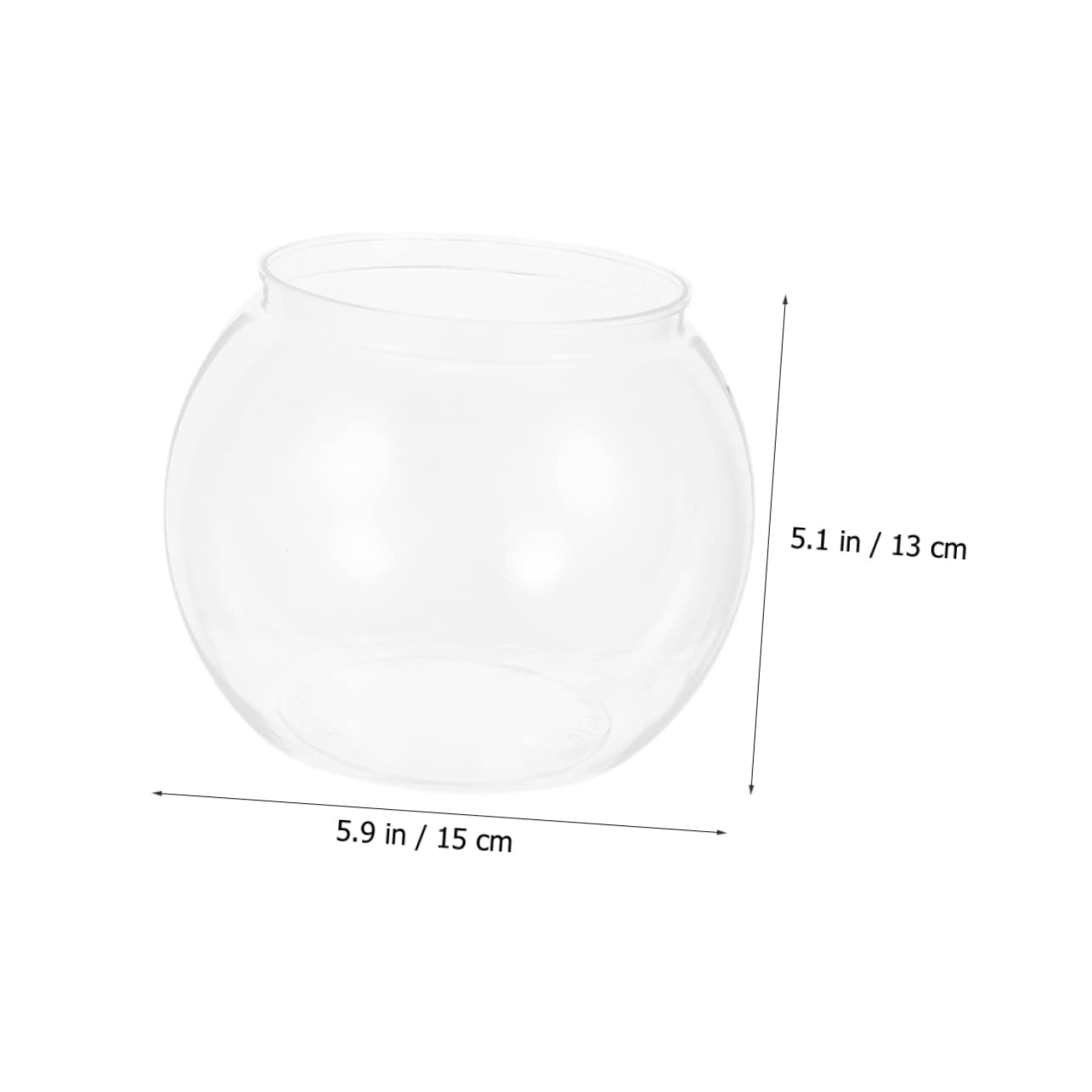 Picture of Snapklik.com : Transparent Round Fish Tank Beta Fish Tank Clear ...