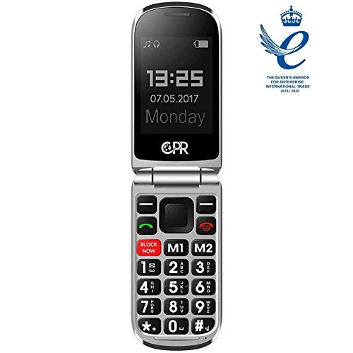 CPR CS900 Retro Flip Phone for Seniors - Big Button Cell Phone, Robocall Blocker and SOS Emergency Assist Function, 3G Unlocked - Thumbnail 3