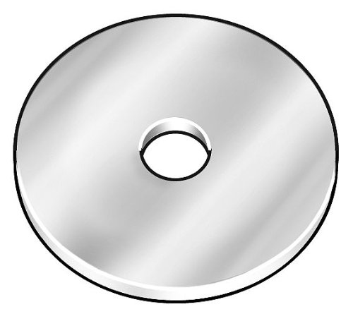 3/8 x 2 OD Plain Finish 18-8 Stainless Steel Large OD Thick Fender Washer Pack of 2