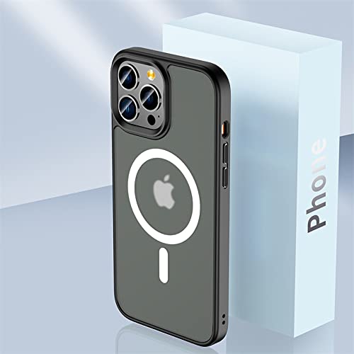 Étui magnétique iPhone 14 Pro fini mat anti-rayure et charge PC
