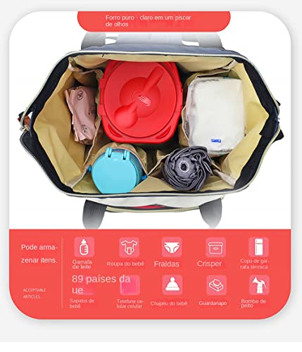 NUTOT mochila maternidade impermeavel,bolsas maternidade multifuncional,mochila bebe alta capacidade