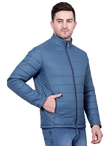 Image of KOTTY Men's Nylon Regular Solid Stylish Designed for Comfort and Warmth Puffer Jacket
