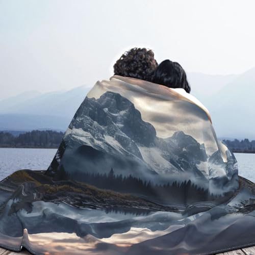 Couverture réversible pour canapé et lit plaid douceur soirées d'hiver cocooning