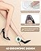 ONUEMP Heel Cushion Inserts and Metatarsal Pads for Women, 3 Pairs Heel Grips and 3 Pairs Ball of Foot Cushions, Silicone Shoe Pads Insoles for High Heels, Blister Prevention for Too Big Shoes