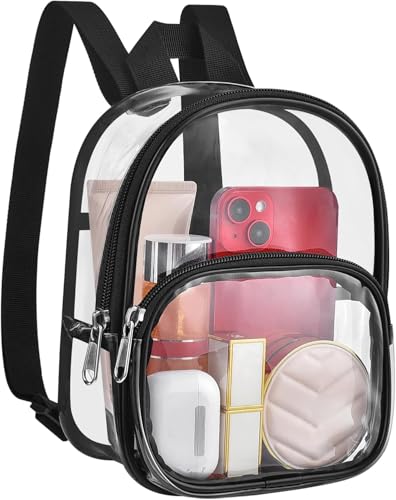 Mini mochila transparente aprovada para estádios - Mochila transparente para eventos em estádios