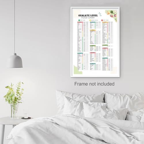Oxalate Level Food Chart Poster, Low and High Oxalate Grocery List Canvas Wall Art, Healthy Food Chart Picture, Nutrition Shopping Guide, Gift for Health Lovers 12x16 in Unframed by Generic - Used condition - Image 7