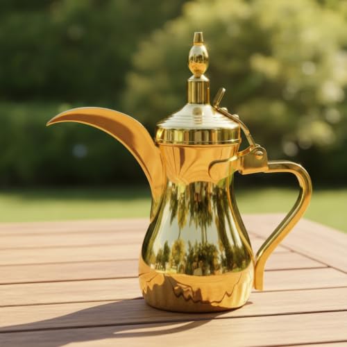 Cafetera árabe clásica jarra con tapa multiusos y tetera de 750 ml 6