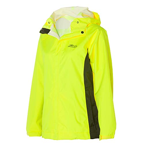 Veste de pêche à capuche femme Grundéns imperméable jaune L