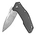 Kershaw Eris Folding Pocket Knife (1881); 3-Inch Stainless Steel Drop-Point Blade Featuring SpeedSafe Assisted Opening, Titanium-Coated Handle, Secure Frame Lock and Reversible Pocket Clip; 4.7 OZ