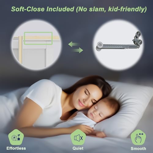 Image of Frosted Glass 1-Lite Sliding Pocket Doors White Standard Door with Hardware Kit Set,56 inchx80 inch